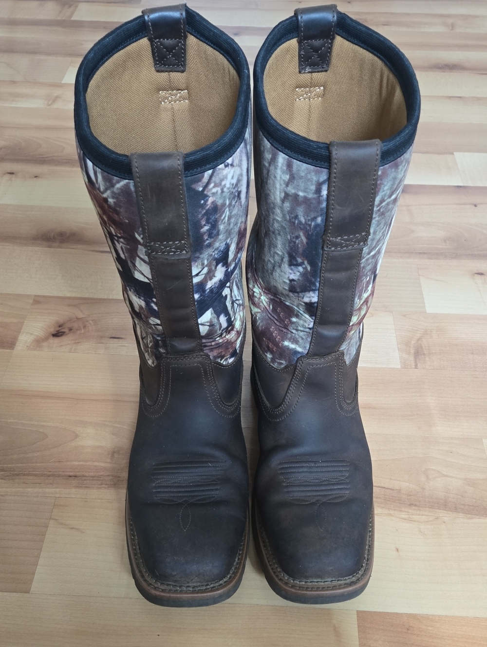 🙍‍♂️Men's Brown Camo Pull-On Work Boots